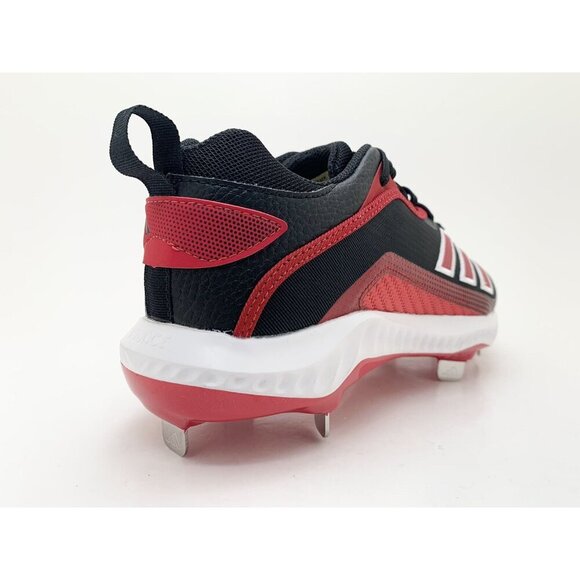 Adidas Icon 6 Bounce Baseball Metal Cleats Red Black White FV9348 Men’s Size 7.5 - Picture 5 of 11